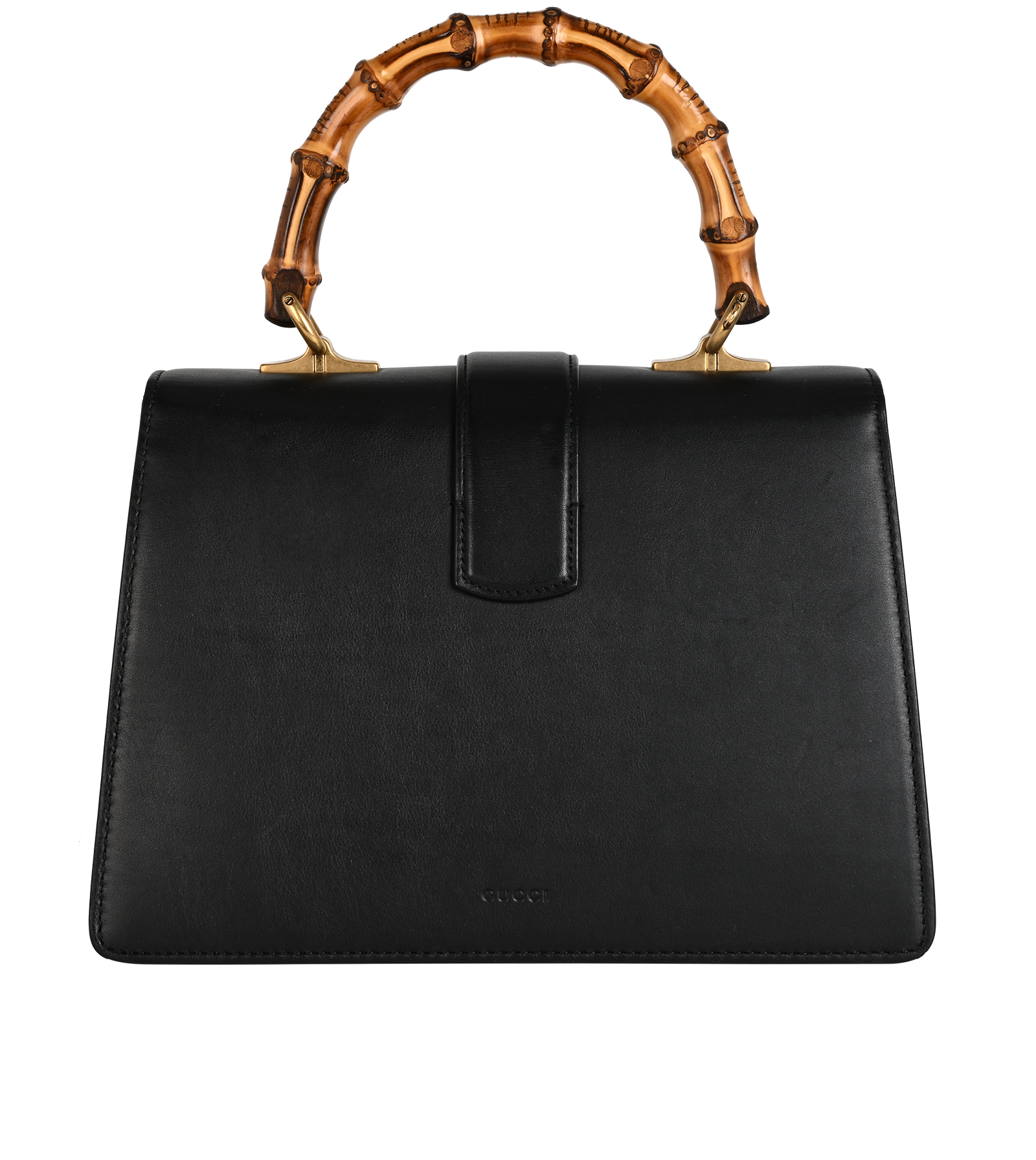 Bamboo Dionysus Top Handle, &pound;950, Handbags, Black/Green/Red, Leather, Back view